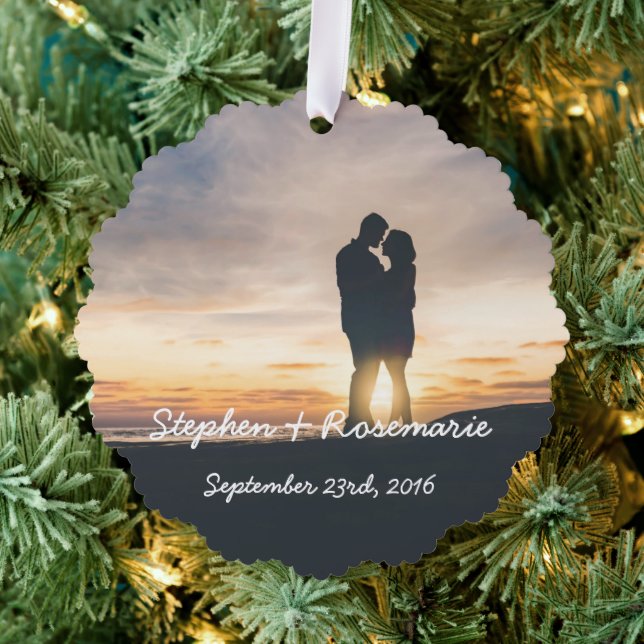 Newlywed Christmas Tree Decoration Card (Insitu (Tree))