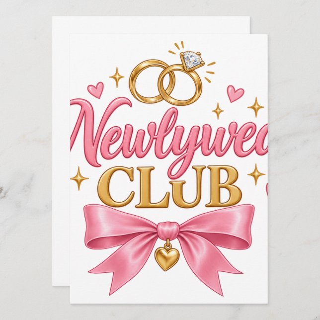 Newlywed Club Flat Program Programme (Front/Back)