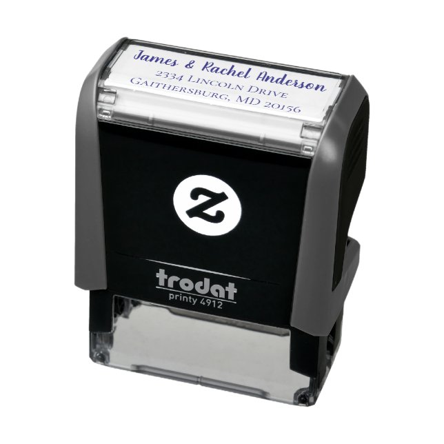 Newlywed Couple Personalised Return Address Self-inking Stamp (Product)