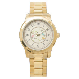 Newlywed Engagement Gift Watch - Vintage Gold Time
