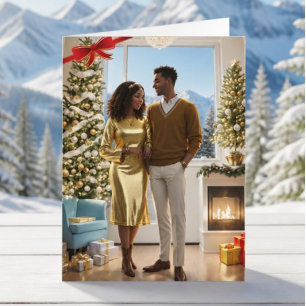Newlywed, first Christmas Holiday Card