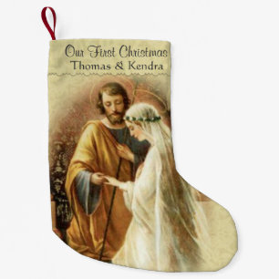 Newlywed First Christmas Married Small Christmas Stocking