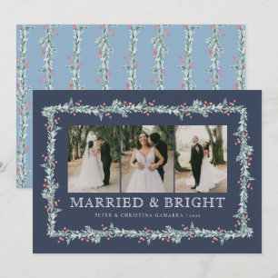 Newlywed First Christmas Multiphoto Holiday Card