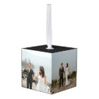 Newlywed first Christmas photo ornament