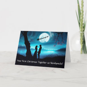Newlywed First Christmas Together Married Couple Card