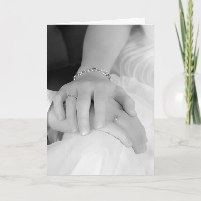 Newlywed Hands II, Congratulations Card (Front)