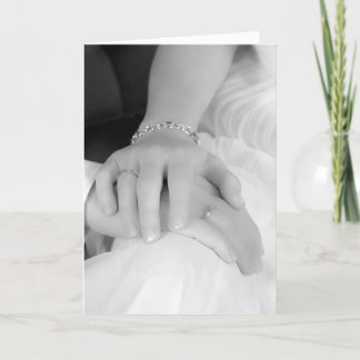 Newlywed Hands II, Congratulations Card