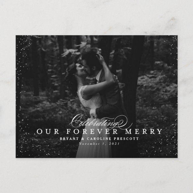 Newlywed holiday postcard (Front)