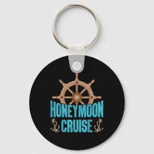 Newlywed Loving Couple Matching Honeymoon Cruise  Key Ring