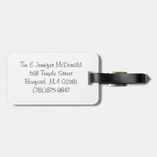 Newlywed Luggage Tag