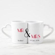 Newlywed Mr and Mrs Personalised