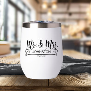 Newlywed Name Banner Mr & Mrs ID668