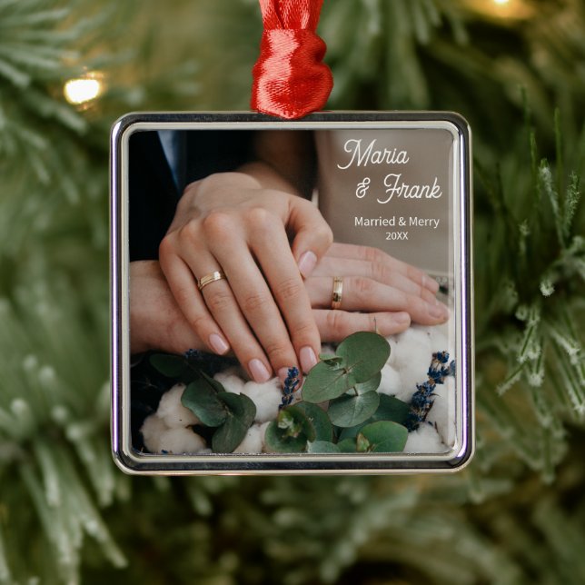 Newlywed Ornament - Couple's First Christmas! (Tree)
