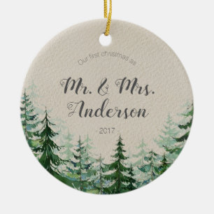 Newlywed Ornament Our First Christmas Ornament,