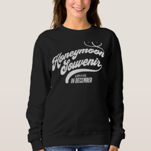 Newlywed Pregnancy Announcement December Gender Re Sweatshirt