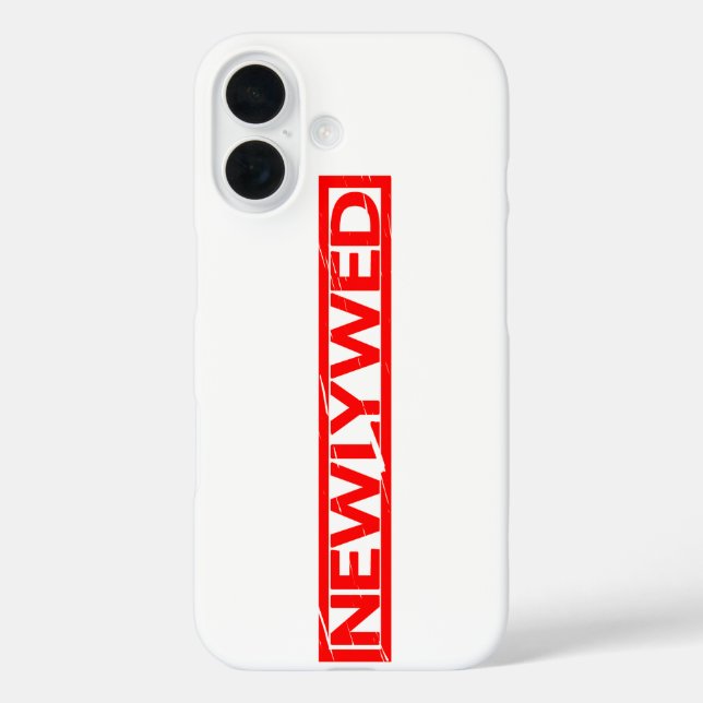 Newlywed Stamp Case-Mate iPhone Case (Back)