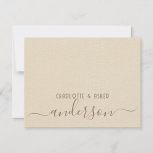 Newlywed Wedding Couple Monogram Card