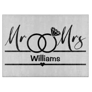 Newlywed, Wedding Gift, Housewarming  Cutting Board