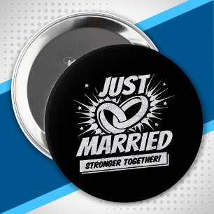 Newlywed - Wedding Honeymoon Couple - Just Married 10 Cm Round Badge