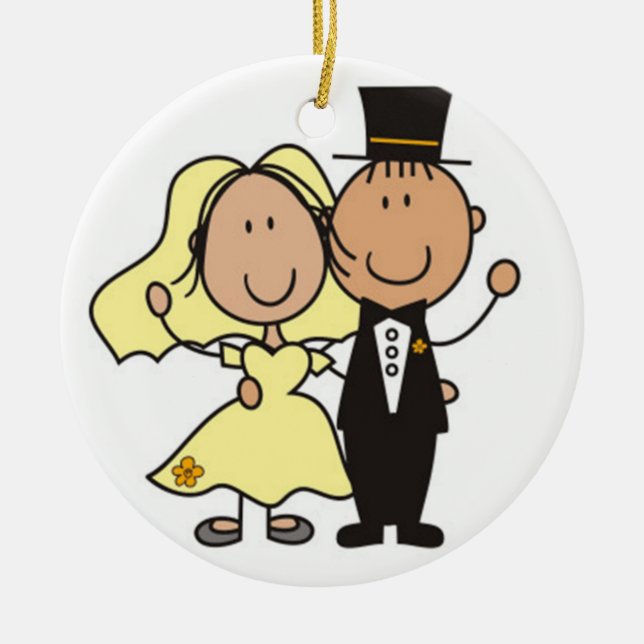 "NEWLYWED'S 1st CHRISTMAS" CHRISTMAS ORNAMENT (Front)