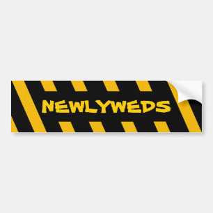 Newlyweds bumper sticker