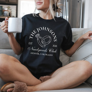 Newlyweds Club Custom Honeymoon Shirts for Bride