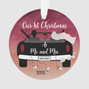 Newlyweds First Christmas Ornament