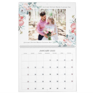 Newlyweds First Year   Wedding Photography Collage Calendar