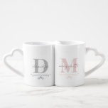 Newlyweds Modern Elegant Customised Name Couple Coffee Mug Set<br><div class="desc">A pair may be able to freeze a moment in time while generations pass. Couple goals are all about living, laughing, and having fun, and what better way to capture that warm, fuzzy feeling than by putting the couple's names on a mug? These mugs are both simple and charming. Because...</div>