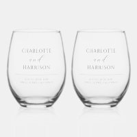 Newlyweds Wedding Drinkware Set
