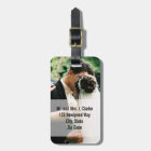 Newlyweds Wedding Photo Personalised Luggage Tags