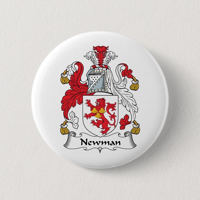 Newman Family Crest 6 Cm Round Badge (Front)