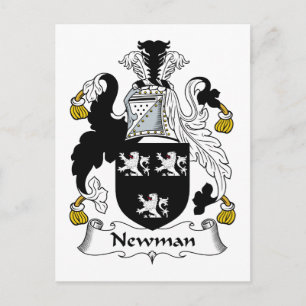 Newman Family Crest Postcard