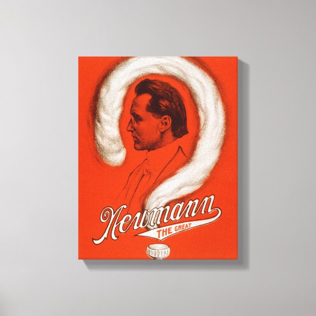 Newmann the Great Magician Poster #1 Canvas Print (Front)