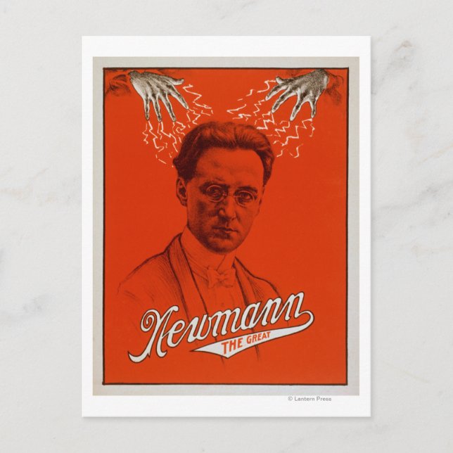 Newmann the Great Magician Poster #2 Postcard (Front)