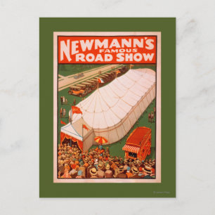 Newmann's Famous Magic Road Tent Show Poster Postcard