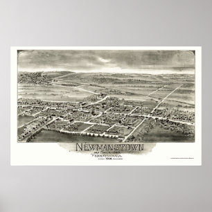 Newmanstown & Sheridan, PA Panoramic Map - 1898 Poster