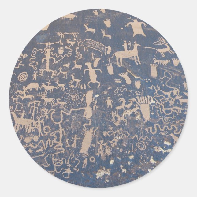 Newpaper Rock Classic Round Sticker (Front)