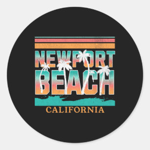 Newport Beach _3  Classic Round Sticker