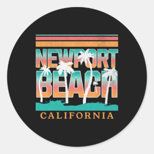 Newport Beach _5 Classic Round Sticker