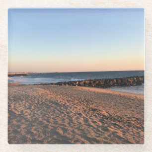 Newport Beach at Sunset, California Glass Coaster