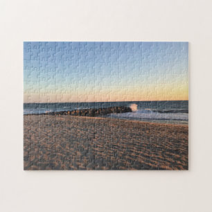 Newport Beach at Sunset, California Jigsaw Puzzle