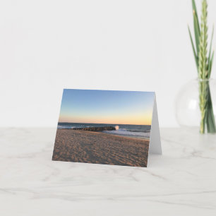 Newport Beach at Sunset, California Thank You Card