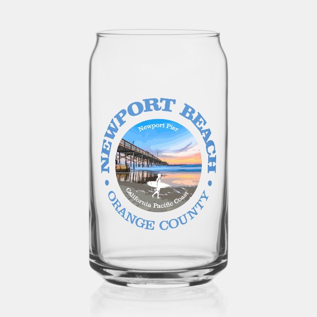 Newport Beach (C) Can Glass (Front)