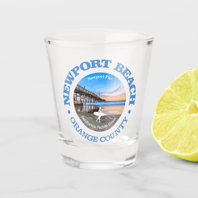 Newport Beach (C) Shot Glass (Front)