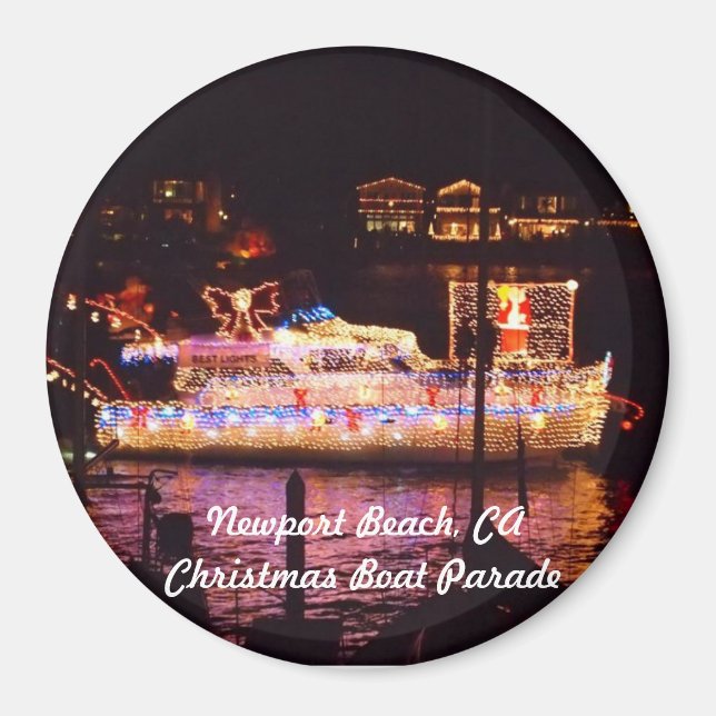 Newport Beach, CA Fridge Magnet (Front)