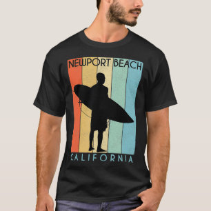 Newport Beach CA Vintage Retro  70s Throwback Surf T-Shirt
