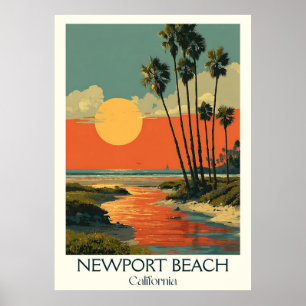 Newport Beach California Art Print Upscale Coast