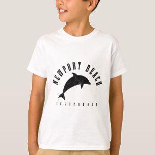 Newport Beach California Ca Vintage Dolphin Vacati T-Shirt