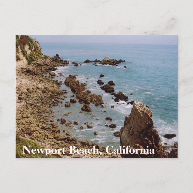 Newport Beach California Gold Coast Postcard OC (Front)